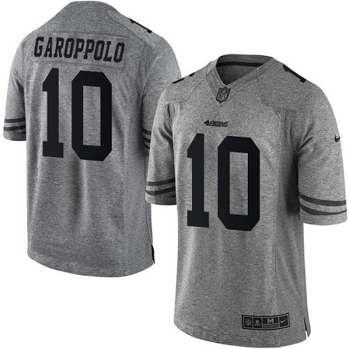 San Francisco 49ers Limited Gray Men 10 Jimmy Garoppolo NFL Jersey Gridiron